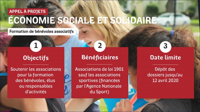 visuel appel à projets formation des bénévoles des associations