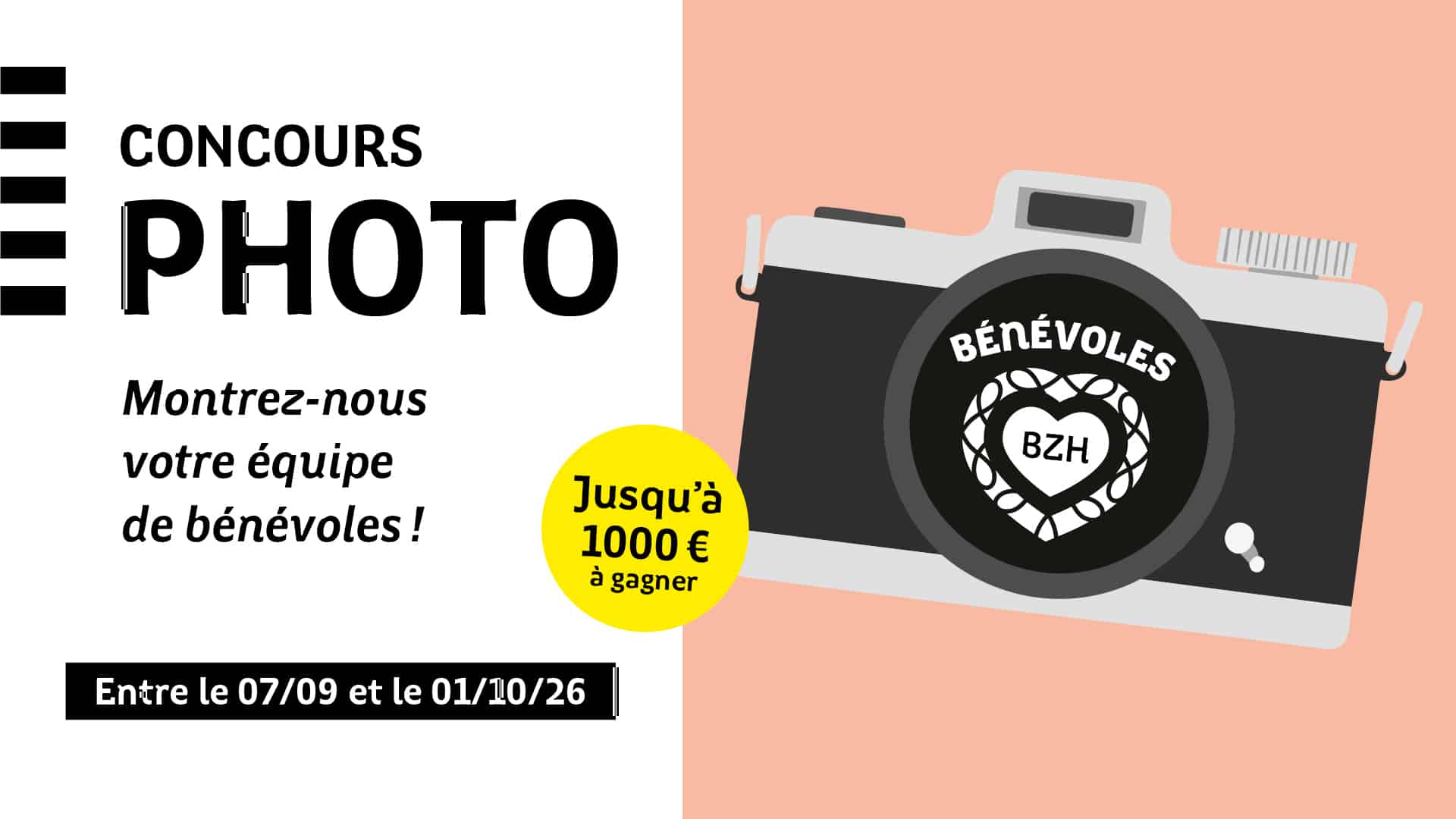 Visuel concours photo bénévoles 2026