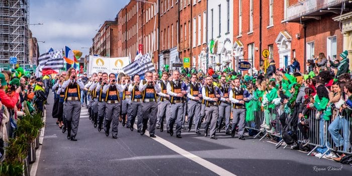 Défilé du Bagad Kemper à la Saint-Patrick de Dublin 2024