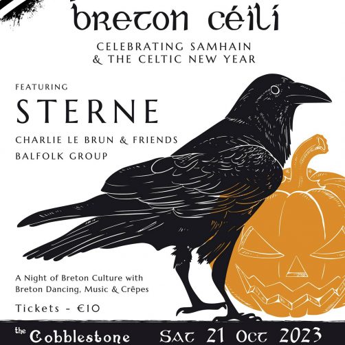 Affiche fest-noz breton à Dublin