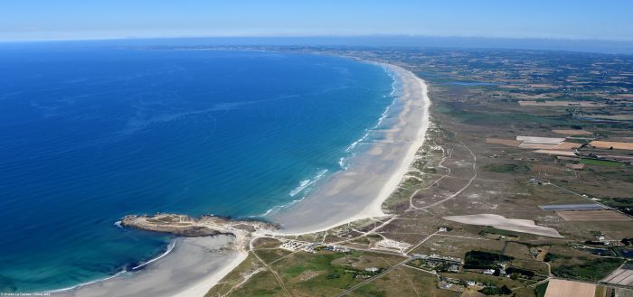 Vue sur les dunes et paluds bigoudènes dans le Finistère
