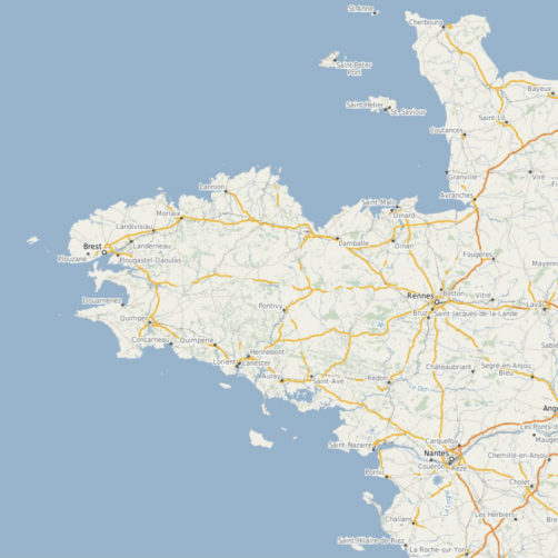 Carte de la Bretagne