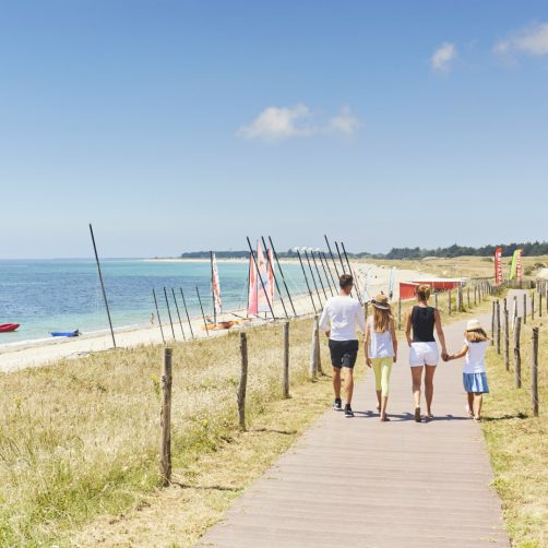 Famille sur la plage