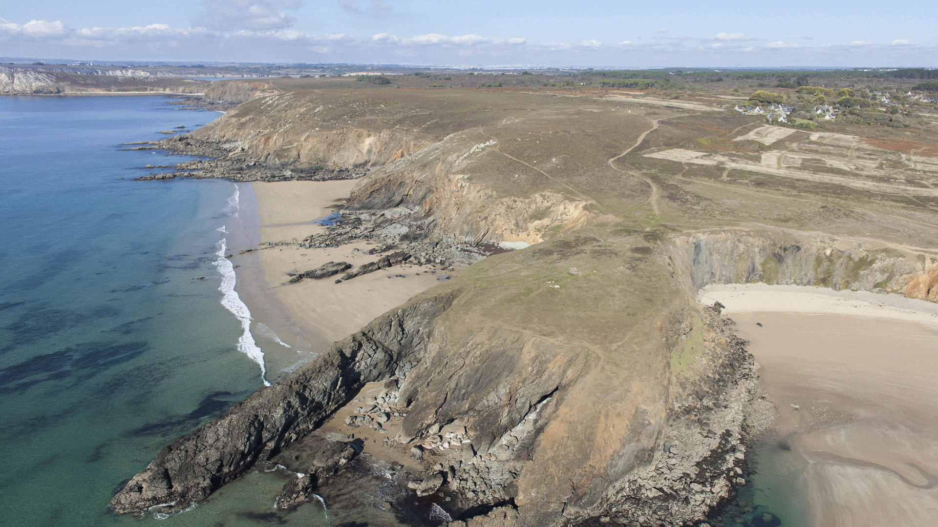 Vue aérienne Réserve naturelle régionale de Crozon