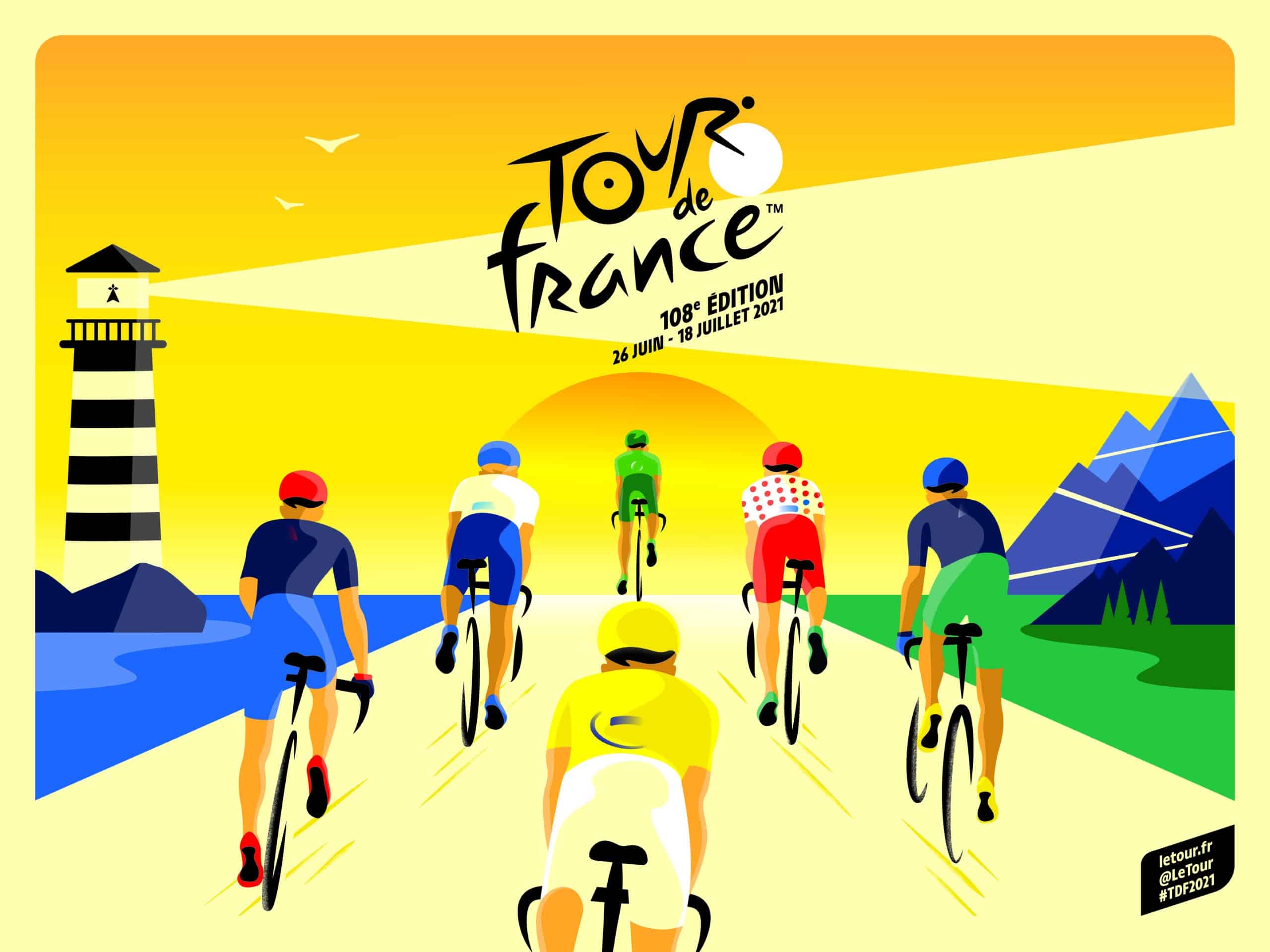Visuel officiel du Tour de France 2021