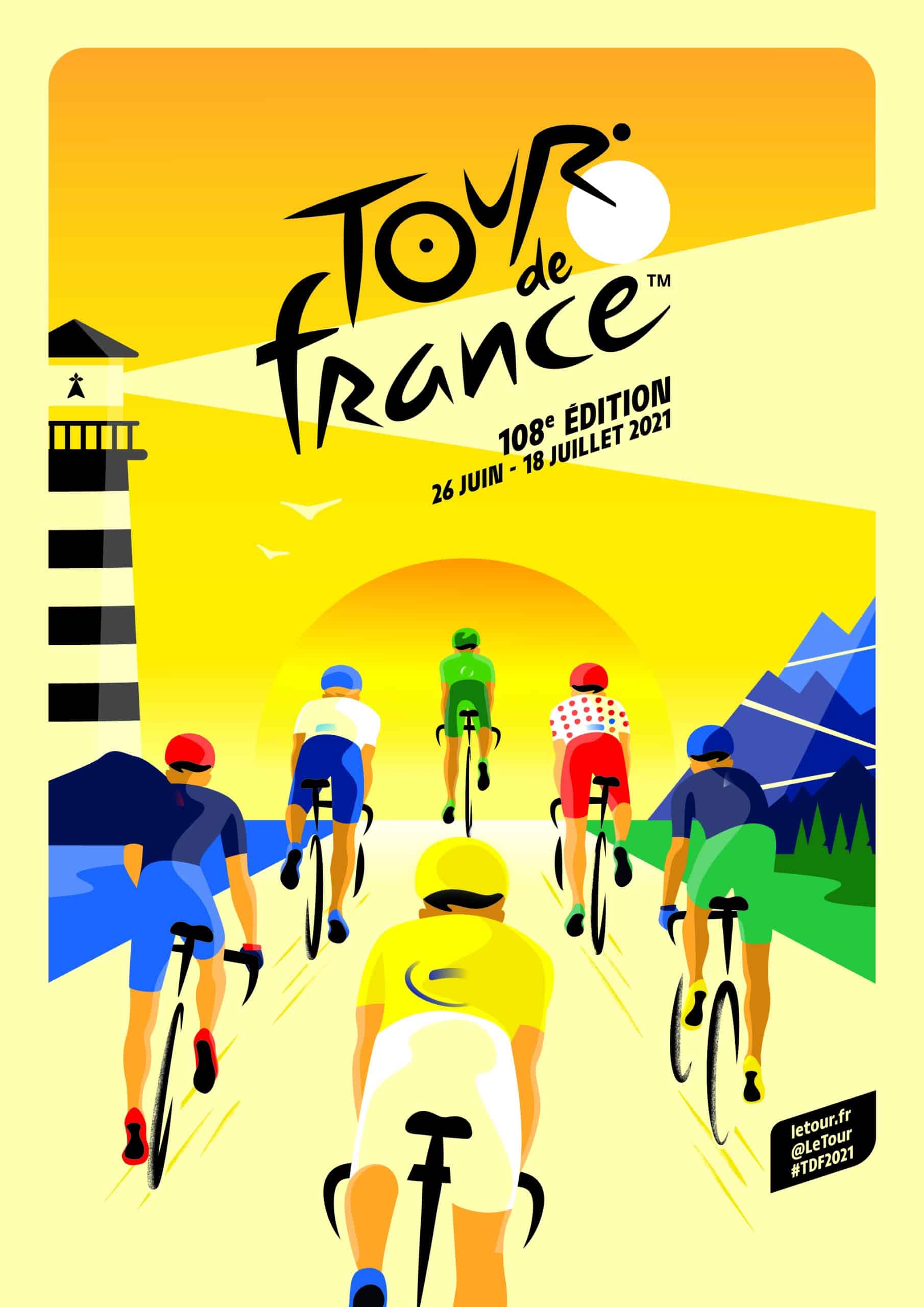 Visuel officiel du Tour de France 2021