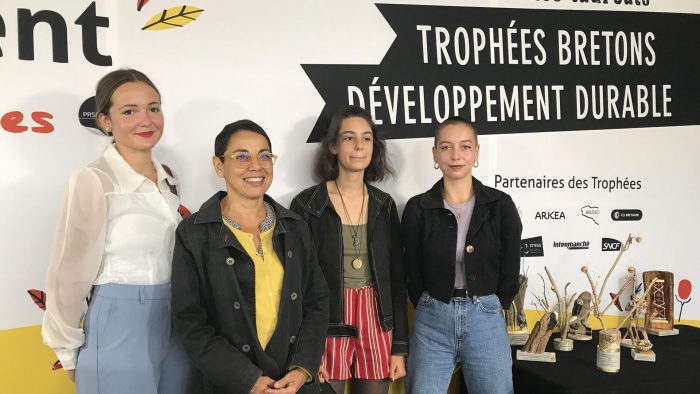 Trophées du développement durable 2020 : 3 des concepteurs des Trophées, élèves au lycées de Brequigny à Rennes en STD2D