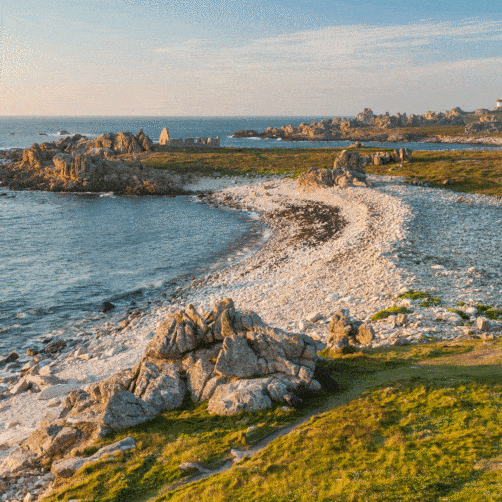Île d’Ouessant, phare du Creac’h et pointe de Pern