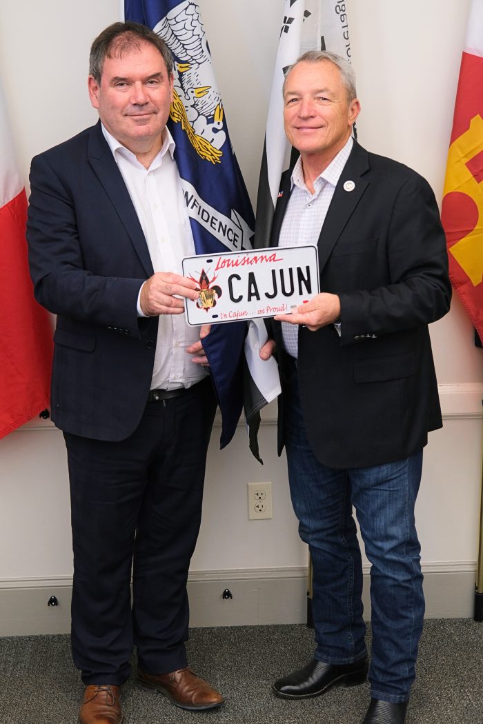 Christian Troadec, Vice-Président des Bretonnes et Bretons du monde et Michael Huval, député au parlement de Louisiane