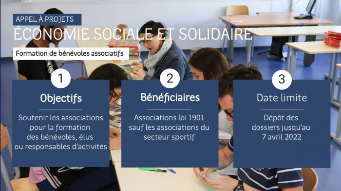 visuel appel à projets formation des bénévoles 2022