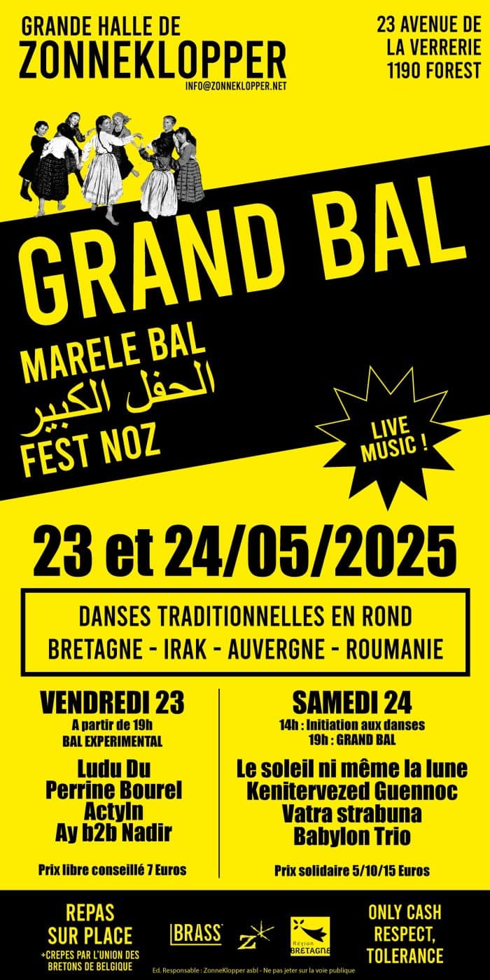 Un grand bal breton et interculturel à Bruxelles.