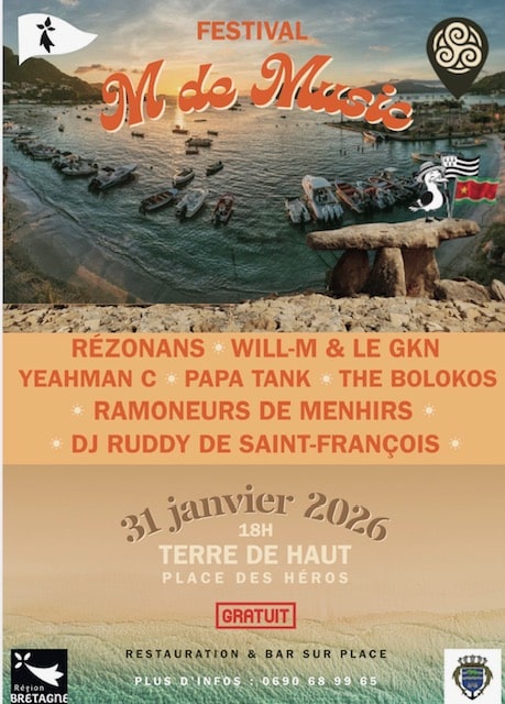 Affiche du nouveau festival mis en place par des Bretons de Guadeloupe.