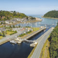 Vue générale aérienne du Port du Légué
