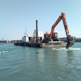 Dragage terminal du Naye