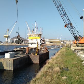 Dragage terminal du Naye
