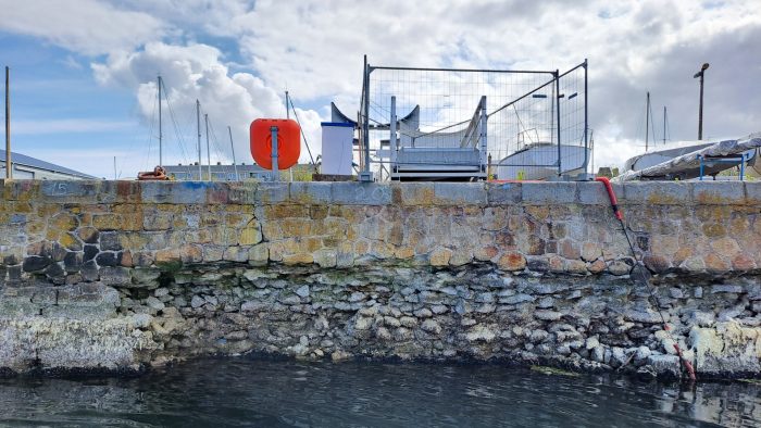Dépierrement du Quai Terre Neuve