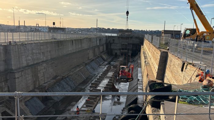 Début du travaux de reconstruction du poste 1