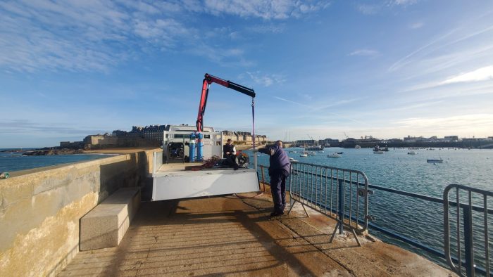 remplacement de la rambarde du Môle des Noires à Saint-Malo
