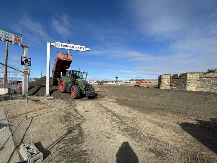 Construction de la gare maritime au terminal du Naye à Saint-Malo