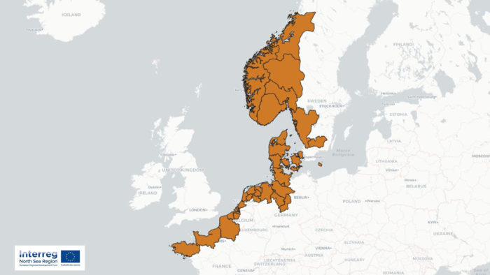 Visuel : carte présentant le programme mer du nord