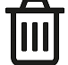 Pictogramme de poubelle