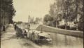 Photo ancienne en noir et blanc - L'arrivée du bateau Verso à Saint-Grégoire (35)
