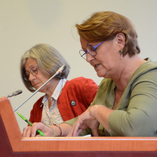 Brigitte LE CORNET et Maryvonne LE PEZENNEC-CHARRIER, rapporteures, présentent l'étude du CESER sur les indicateurs de développement durable